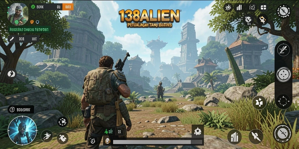 Tangkapan layar menampilkan petualangan mendalam dalam game Open World.