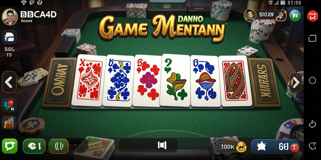 Tampilan gameplay seru dari BBCA4D dalam permainan Domino.