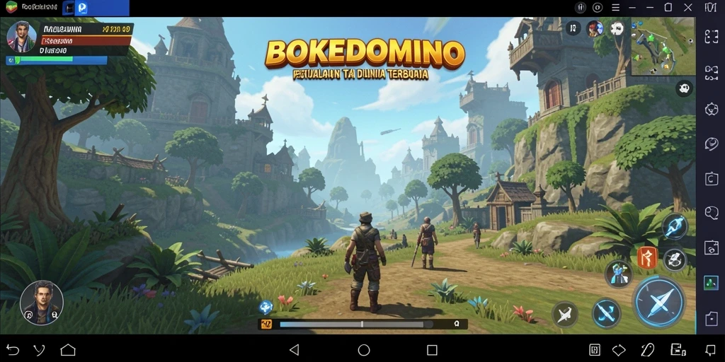Gameplay mendebarkan di dunia terbuka BOKEDOMINO.