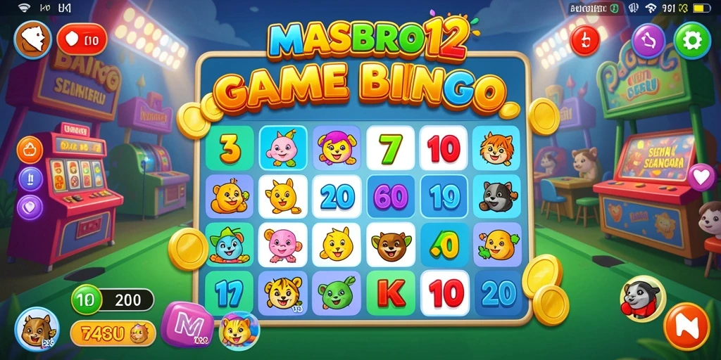 Tampilan screenshot dari gameplay menarik MASBRO12 Bingo.
