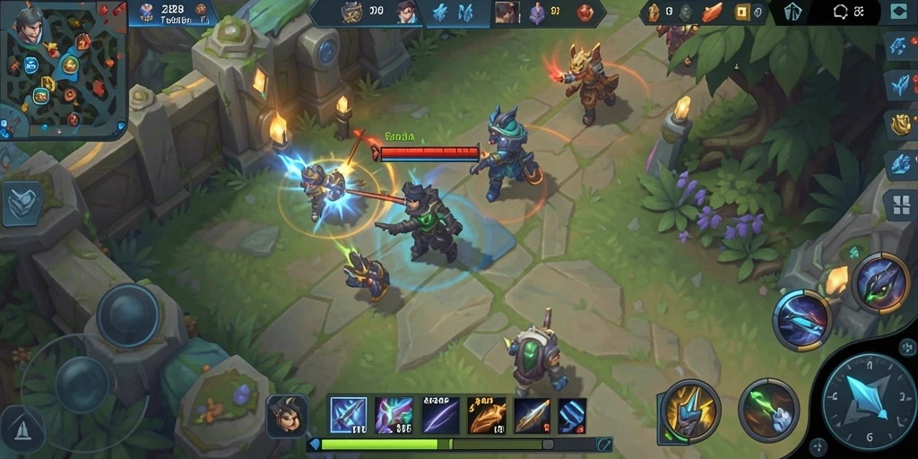 Tampilan gameplay seru di dunia MEGA288 MOBA.