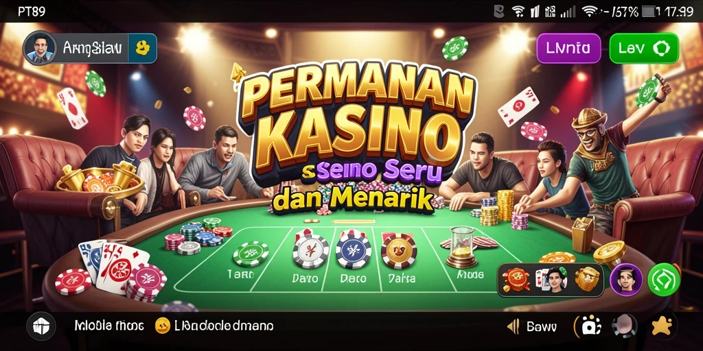 Tampilan menarik dari gameplay Kasino PT89 yang mendebarkan.