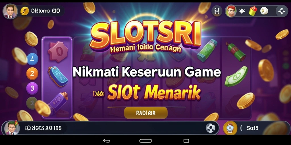 Tampilan gameplay SLOTSRI dengan berbagai mesin slot yang menawan.