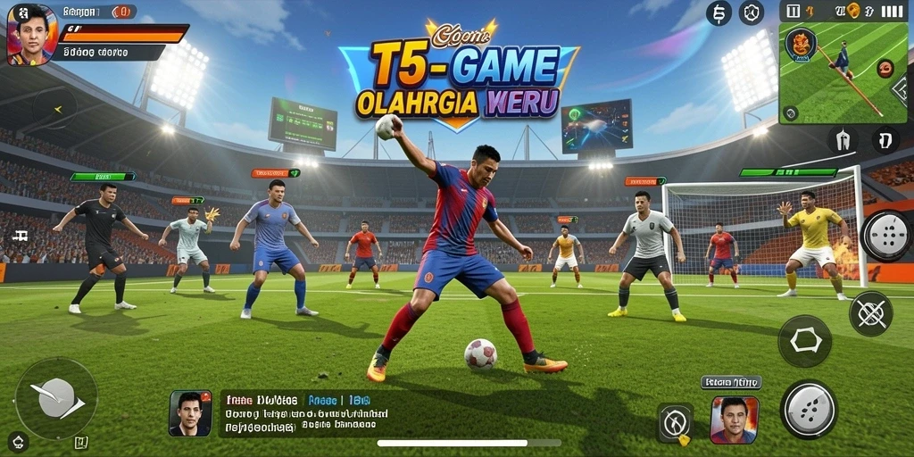 Gameplay menarik dari game olahraga T6 dengan suasana kompetitif.