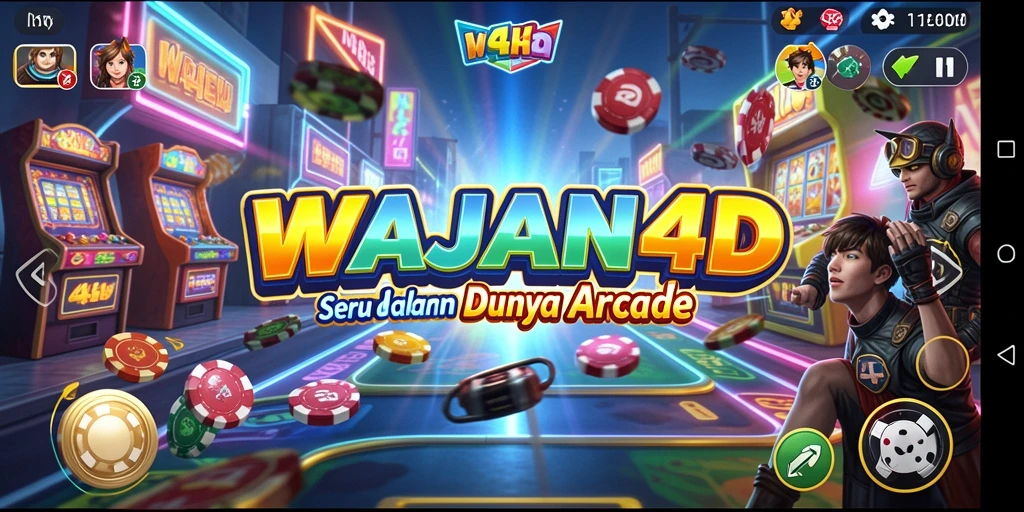 Screenshot gameplay seru dari WAJAN4D yang memukau di arena arcade.