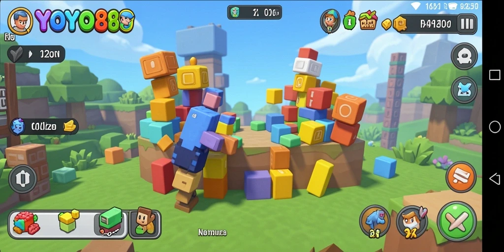 Tampilan gameplay seru dalam game Puzzle YOYO88.